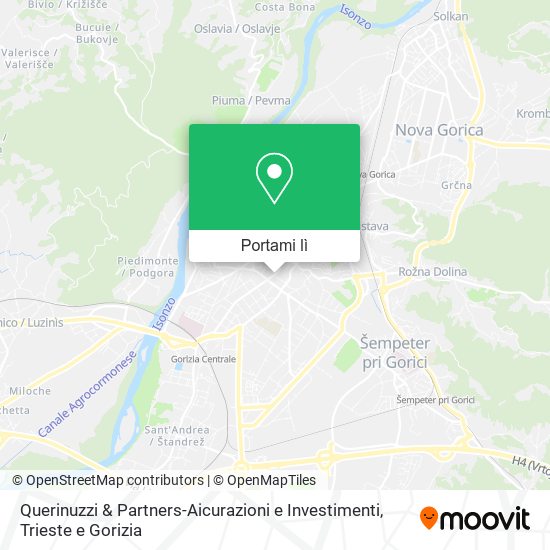 Mappa Querinuzzi & Partners-Aicurazioni e Investimenti