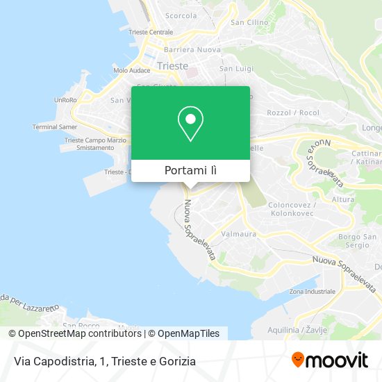 Mappa Via Capodistria, 1