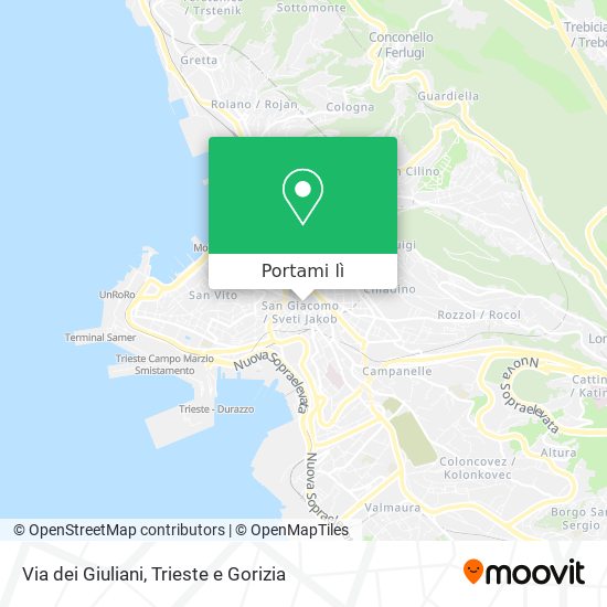 Mappa Via dei Giuliani