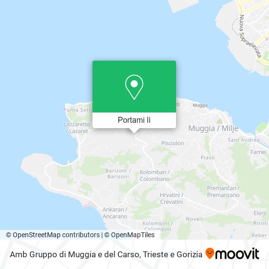 Mappa Amb Gruppo di Muggia e del Carso