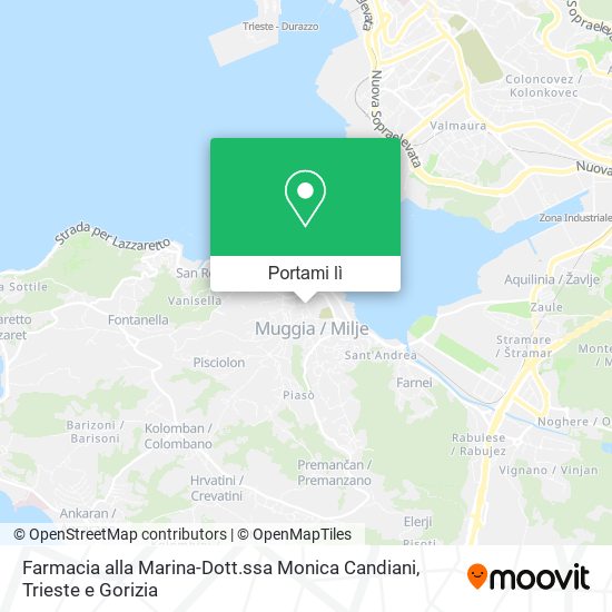 Mappa Farmacia alla Marina-Dott.ssa Monica Candiani