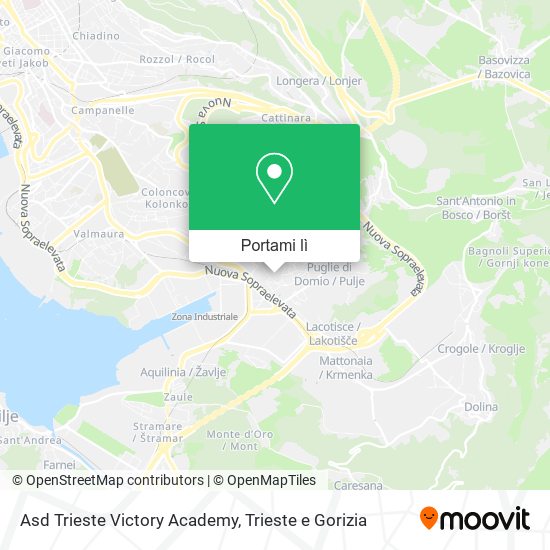 Mappa Asd Trieste Victory Academy