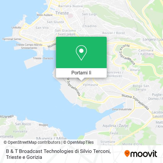 Mappa B & T Broadcast Technologies di Silvio Terconi