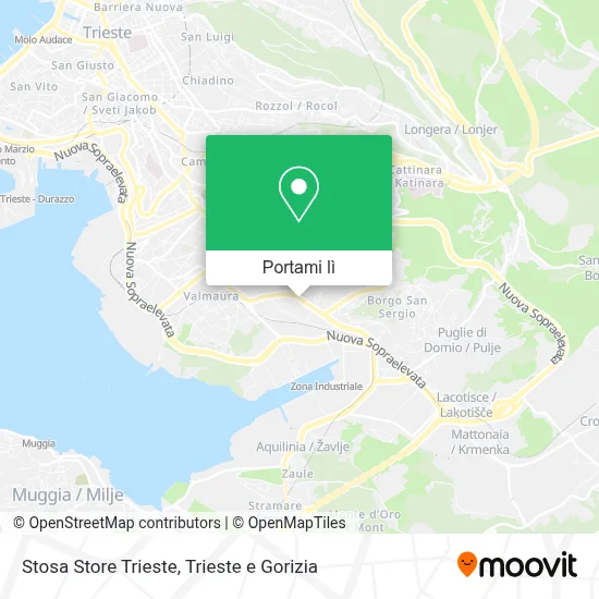 Mappa Stosa Store Trieste