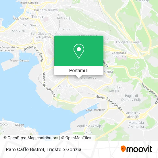 Mappa Raro Caffè Bistrot