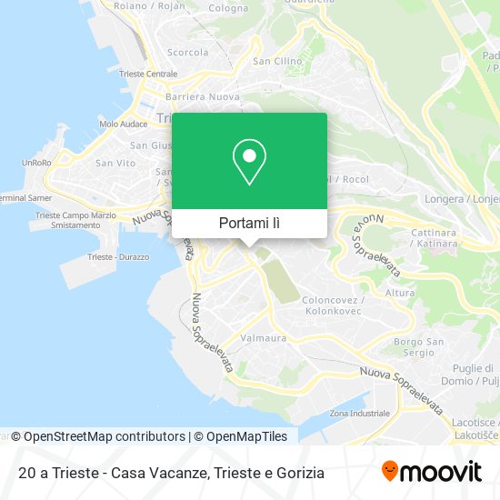 Mappa 20 a Trieste - Casa Vacanze