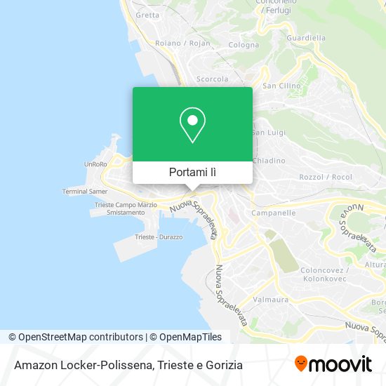 Mappa Amazon Locker-Polissena