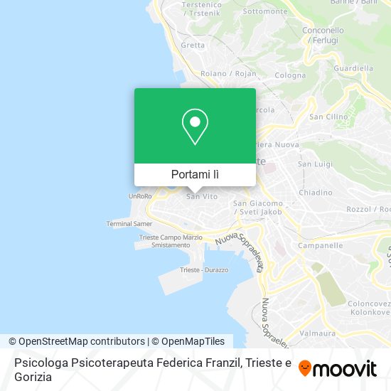 Mappa Psicologa Psicoterapeuta Federica Franzil