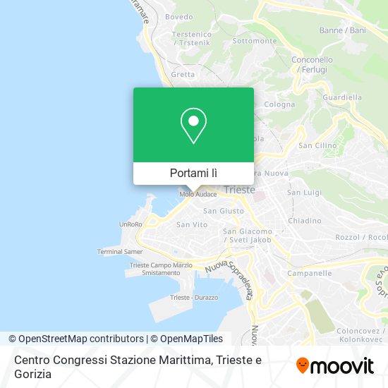 Mappa Centro Congressi Stazione Marittima