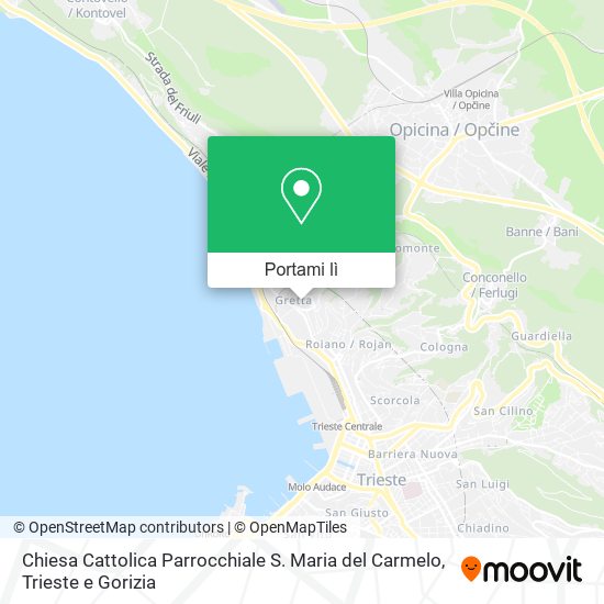 Mappa Chiesa Cattolica Parrocchiale S. Maria del Carmelo