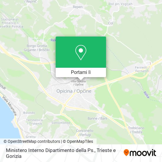 Mappa Ministero Interno Dipartimento della Ps.