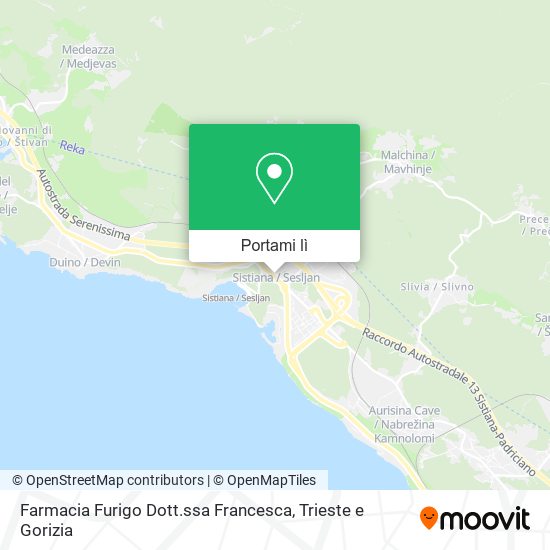 Mappa Farmacia Furigo Dott.ssa Francesca