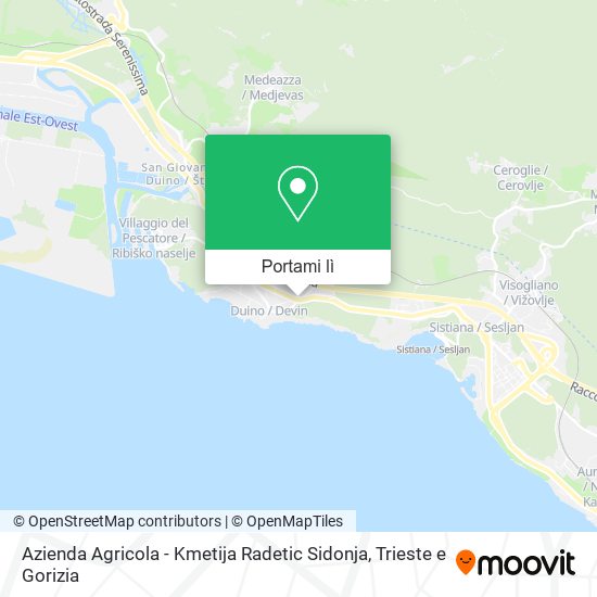 Mappa Azienda Agricola - Kmetija Radetic Sidonja