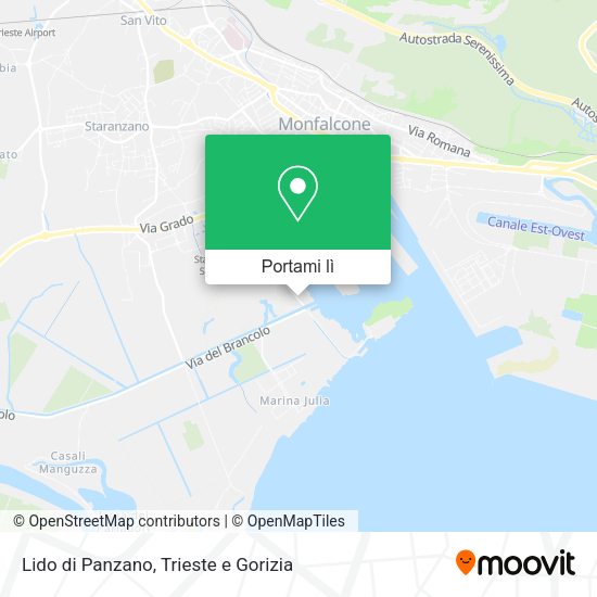 Mappa Lido di Panzano