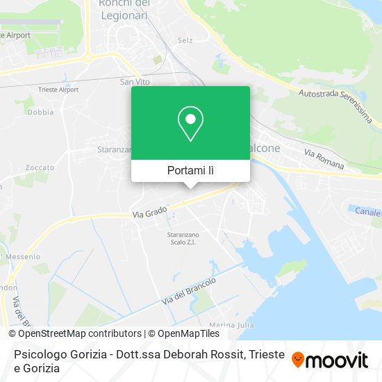 Mappa Psicologo Gorizia - Dott.ssa Deborah Rossit