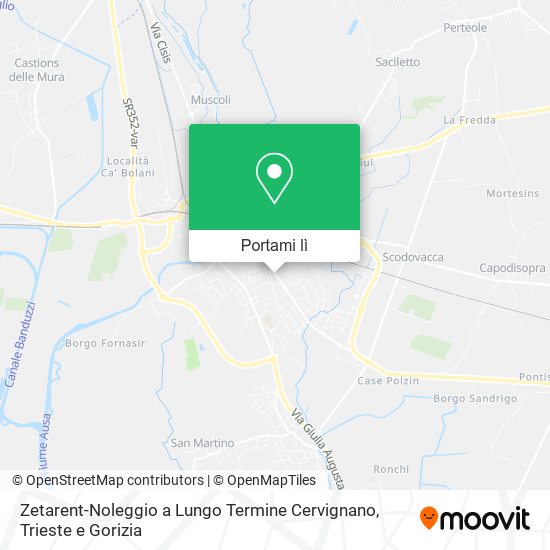 Mappa Zetarent-Noleggio a Lungo Termine Cervignano