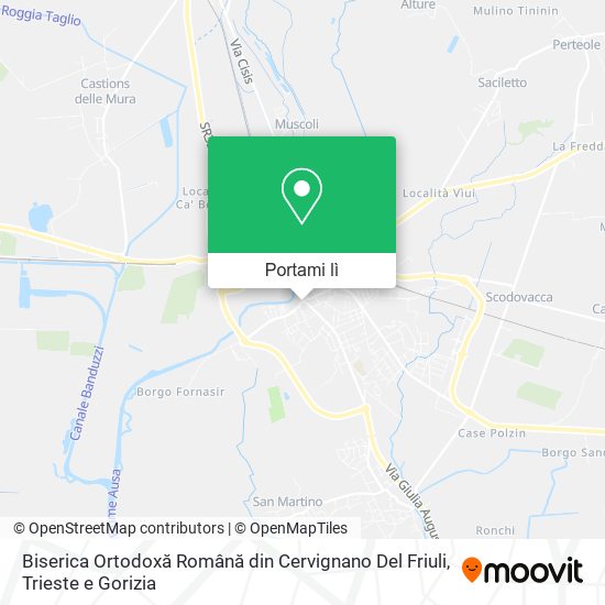 Mappa Biserica Ortodoxă Română din Cervignano Del Friuli