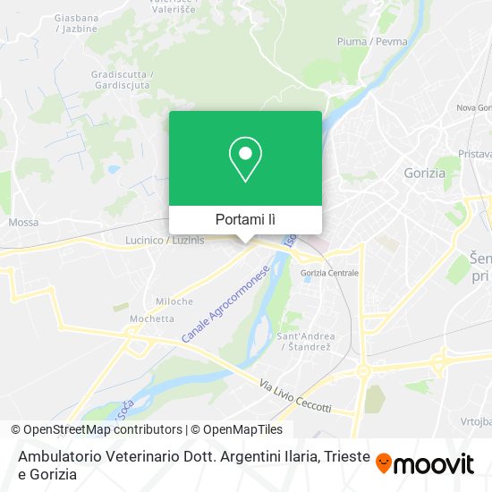 Mappa Ambulatorio Veterinario Dott. Argentini Ilaria