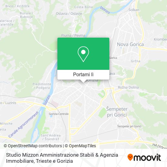 Mappa Studio Mizzon Amministrazione Stabili & Agenzia Immobiliare