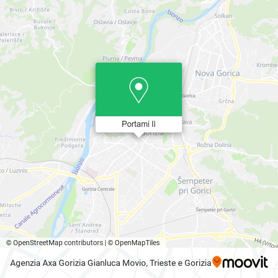 Mappa Agenzia Axa Gorizia Gianluca Movio