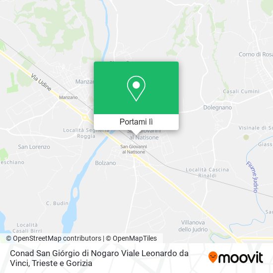 Mappa Conad San Giórgio di Nogaro Viale Leonardo da Vinci