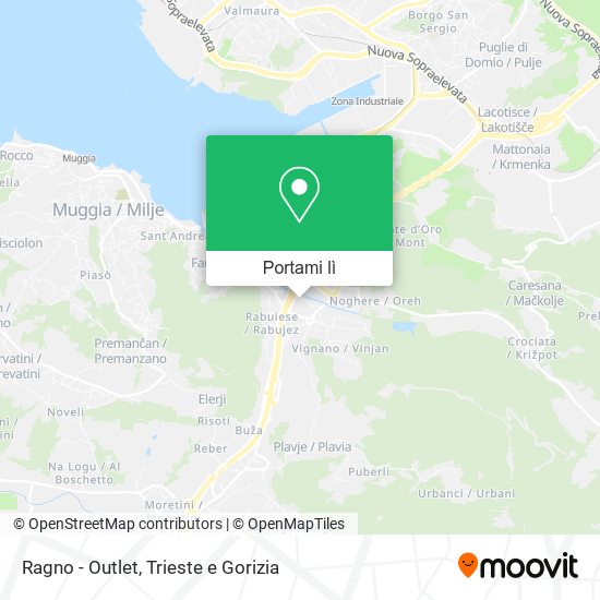 Mappa Ragno - Outlet