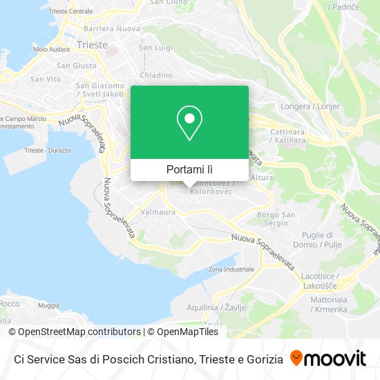 Mappa Ci Service Sas di Poscich Cristiano