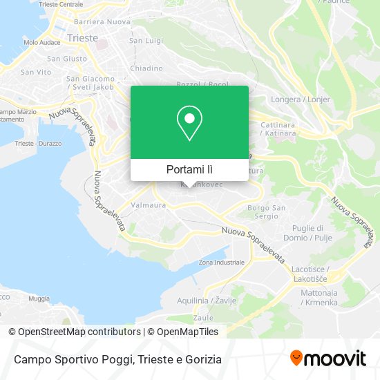 Mappa Campo Sportivo Poggi