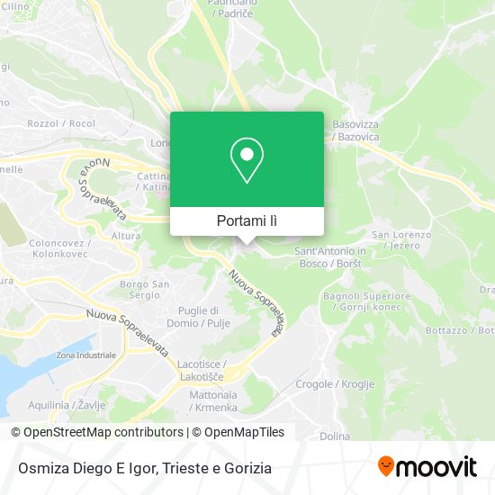 Mappa Osmiza Diego E Igor