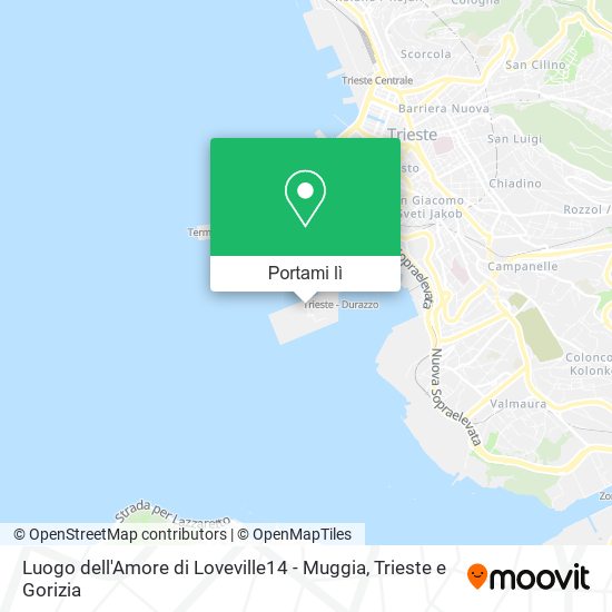 Mappa Luogo dell'Amore di Loveville14 - Muggia