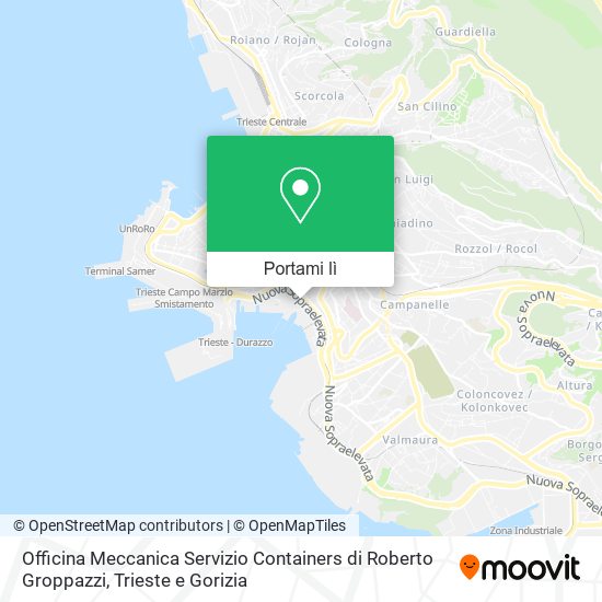 Mappa Officina Meccanica Servizio Containers di Roberto Groppazzi
