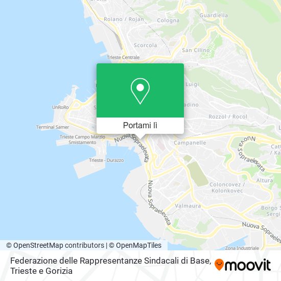 Mappa Federazione delle Rappresentanze Sindacali di Base