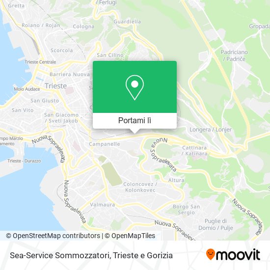 Mappa Sea-Service Sommozzatori