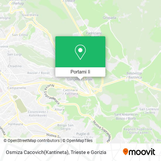 Mappa Osmiza Cacovich(Kantineta)
