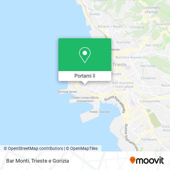 Mappa Bar Monti