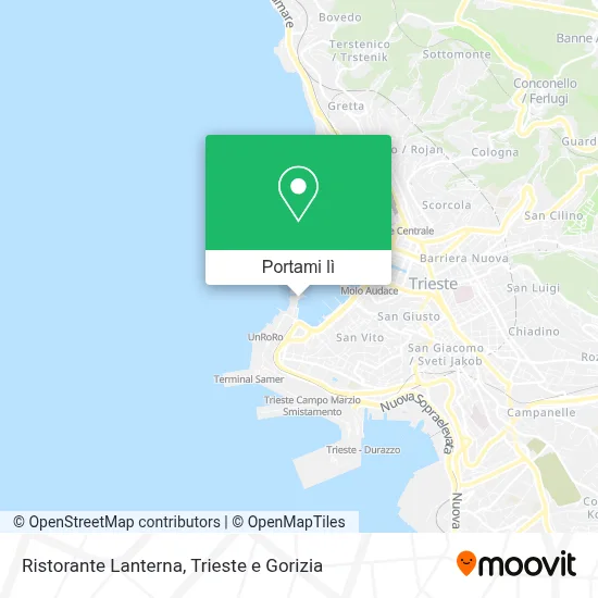 Mappa Ristorante Lanterna