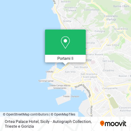 Mappa Ortea Palace Hotel, Sicily - Autograph Collection
