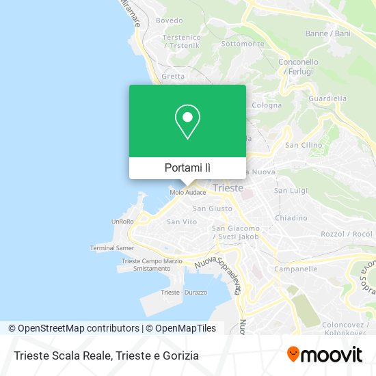 Mappa Trieste Scala Reale
