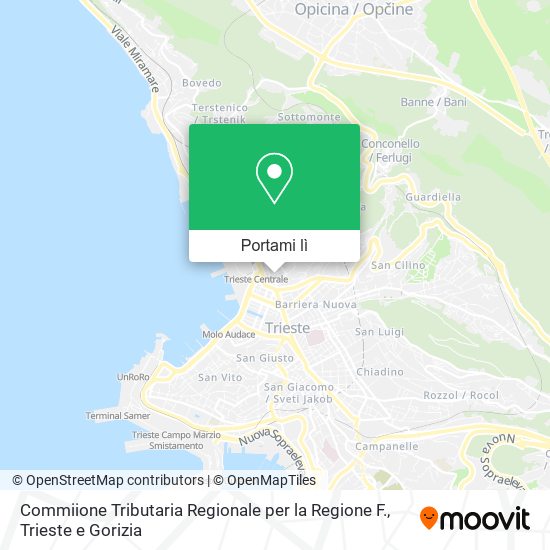 Mappa Commiione Tributaria Regionale per la Regione F.