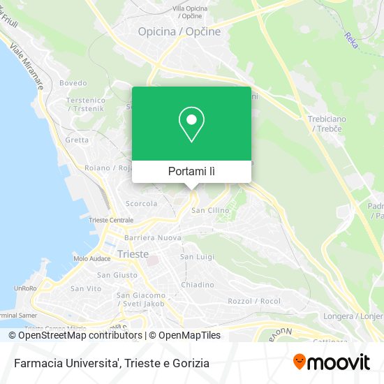 Mappa Farmacia Universita'