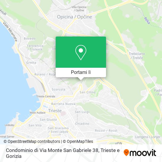 Mappa Condominio di Via Monte San Gabriele 38