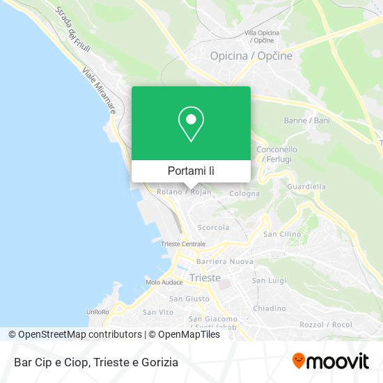 Mappa Bar Cip e Ciop