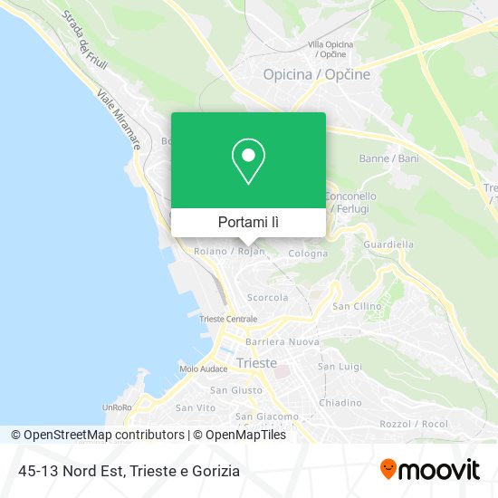Mappa 45-13 Nord Est