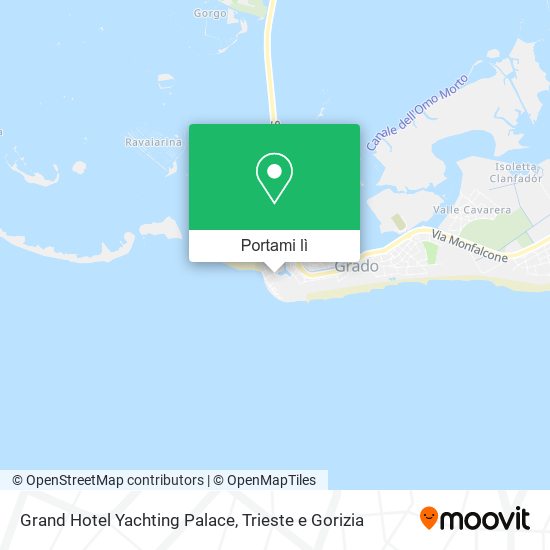 Mappa Grand Hotel Yachting Palace