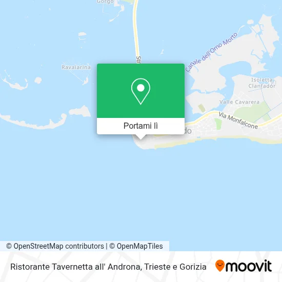 Mappa Ristorante Tavernetta all' Androna