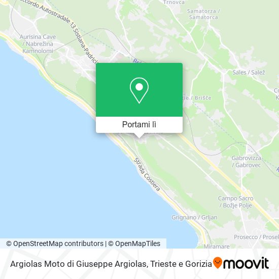 Mappa Argiolas Moto di Giuseppe Argiolas