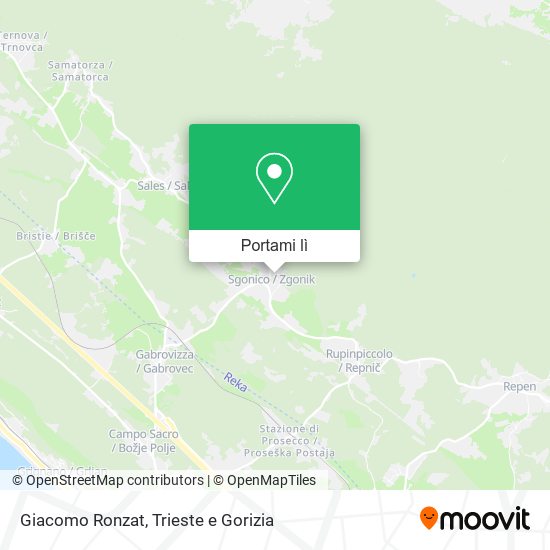 Mappa Giacomo Ronzat