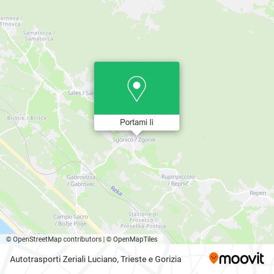 Mappa Autotrasporti Zeriali Luciano