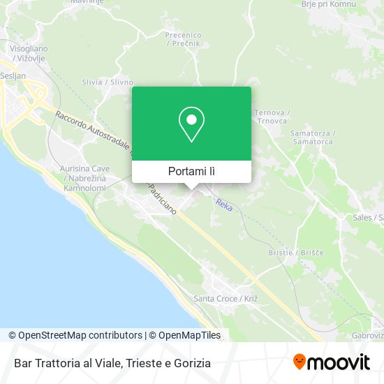 Mappa Bar Trattoria al Viale