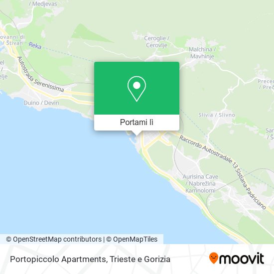 Mappa Portopiccolo Apartments